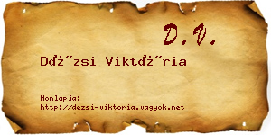 Dézsi Viktória névjegykártya
