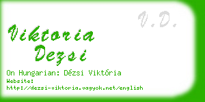 viktoria dezsi business card